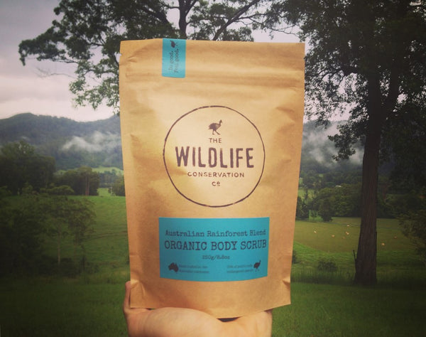 Organic Australian Rainforest Body Scrub - Wildlife Conservation Co